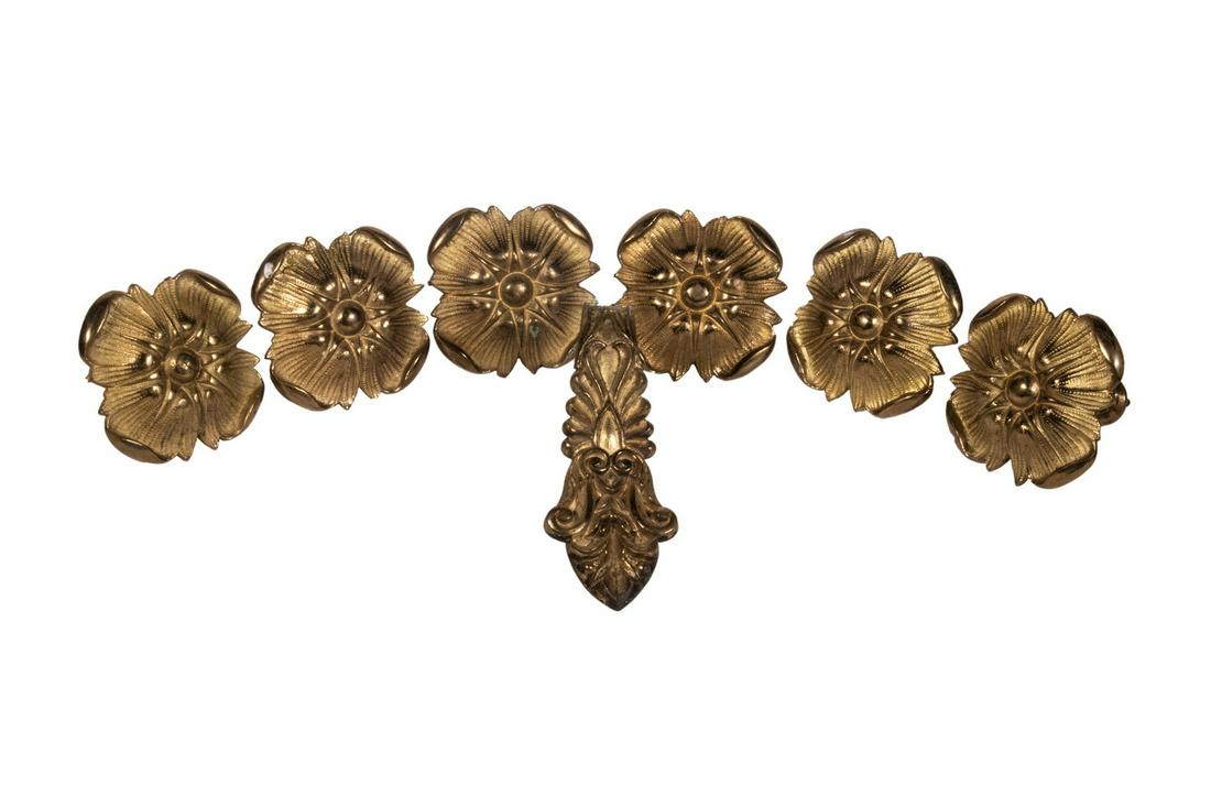 VICTORIAN BRASS CURTAIN TIE-BACKS (1 of 1)