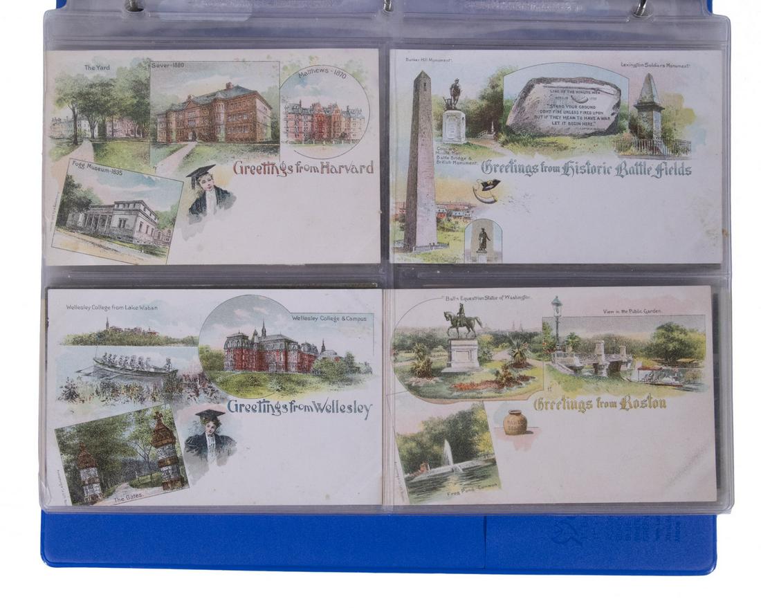 MODERN ALBUM OF (120) EARLY MAINE COAST TOWN & RIVER STEAMBOAT POSTCARDS (1 of 5)