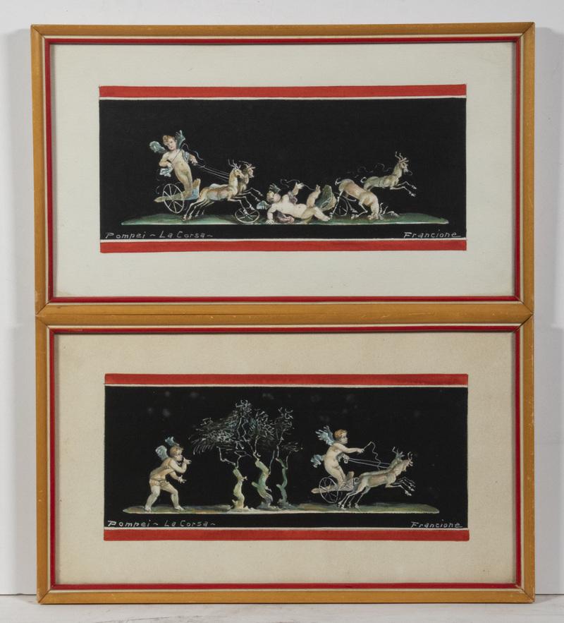 PR OF SMALL COPIES OF POMPEII WALL DECORATIONS (1 of 3)