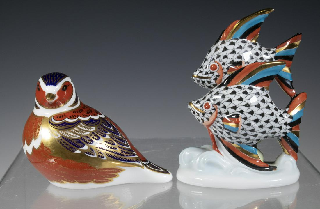 CHINA FIGURINES BY HEREND & ROYAL CROWN DERBY (1 of 3)