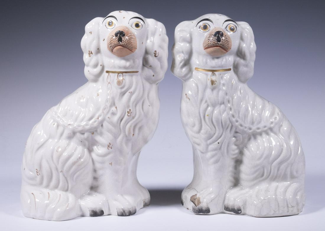 PR STAFFORDSHIRE SEATED SPANIELS (1 of 5)