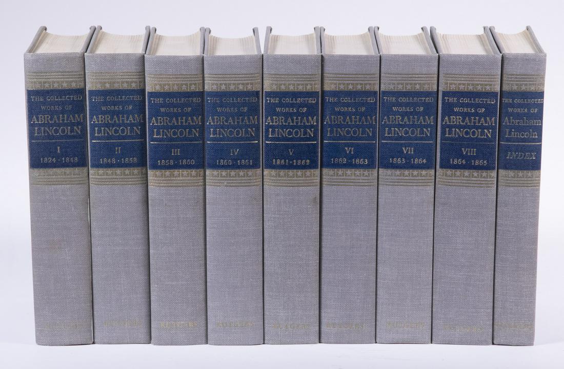 1959 (SET 8 VOL & INDEX) COLLECTED WORKS OF LINCOLN (1 of 3)