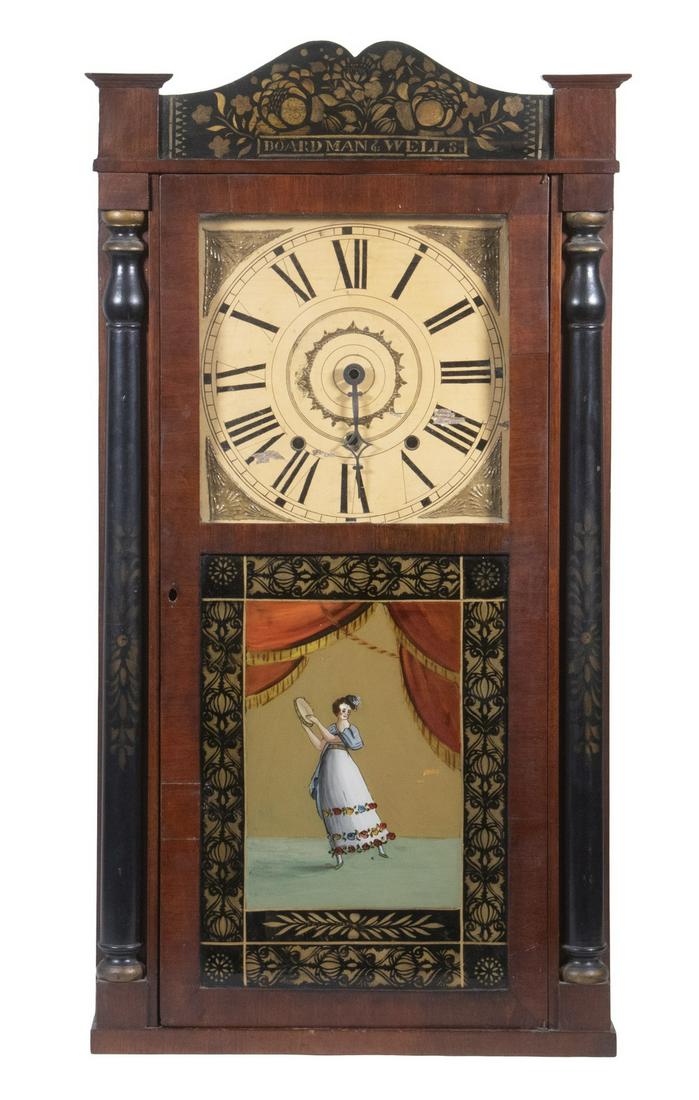 BOARDMAN & WELLS (BRISTOL, CT) SHELF CLOCK (1 of 5)