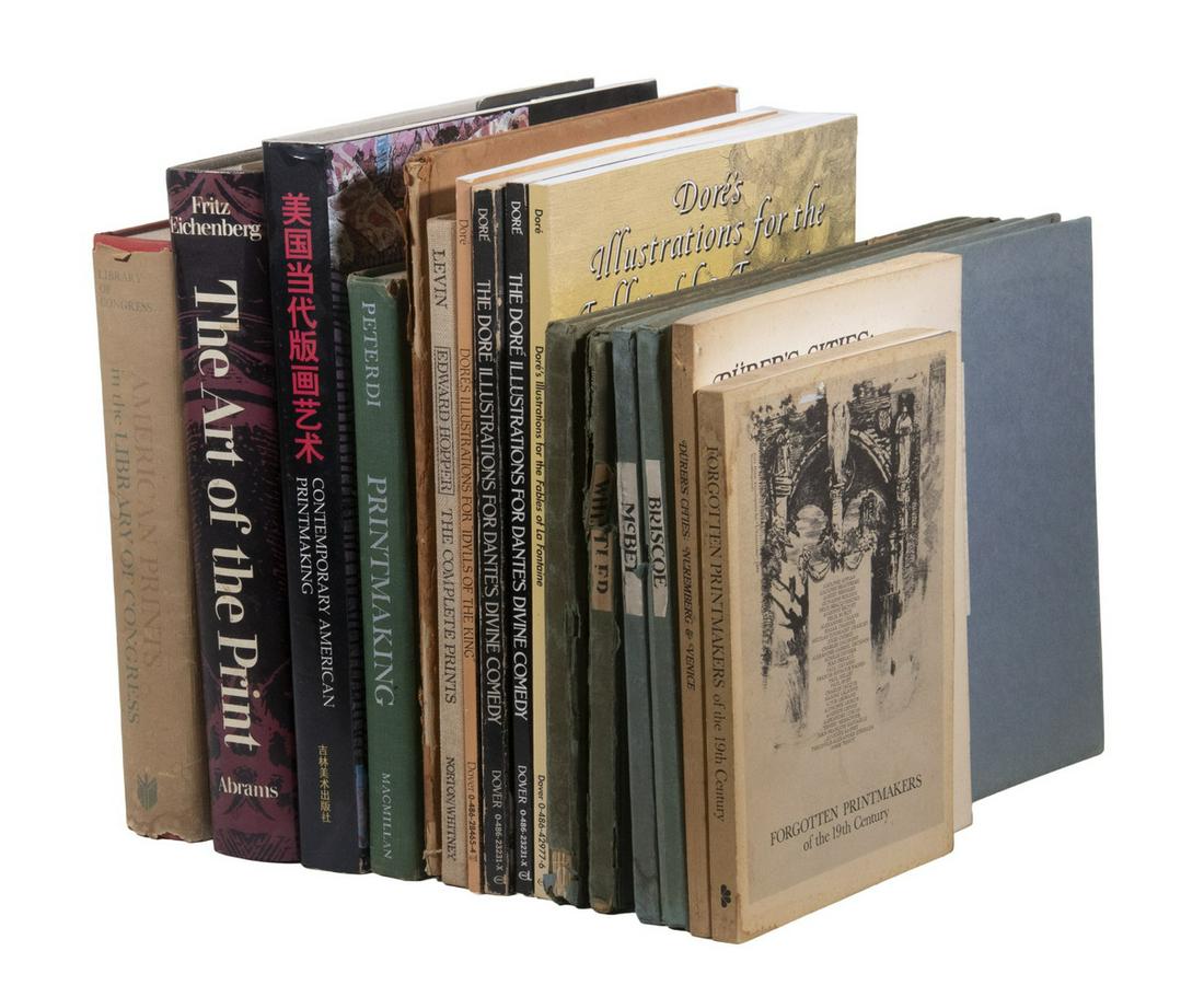 (16) BOOKS ON PRINTMAKING AND PRINTMAKERS: Including: "American Prints in the Library of Congress: A Catalog of the Collection", compiled by Karen F. Beall, John Hopkins Press, Baltimore and London, 1970; PLUS "The Art of the Print: Masterpiec