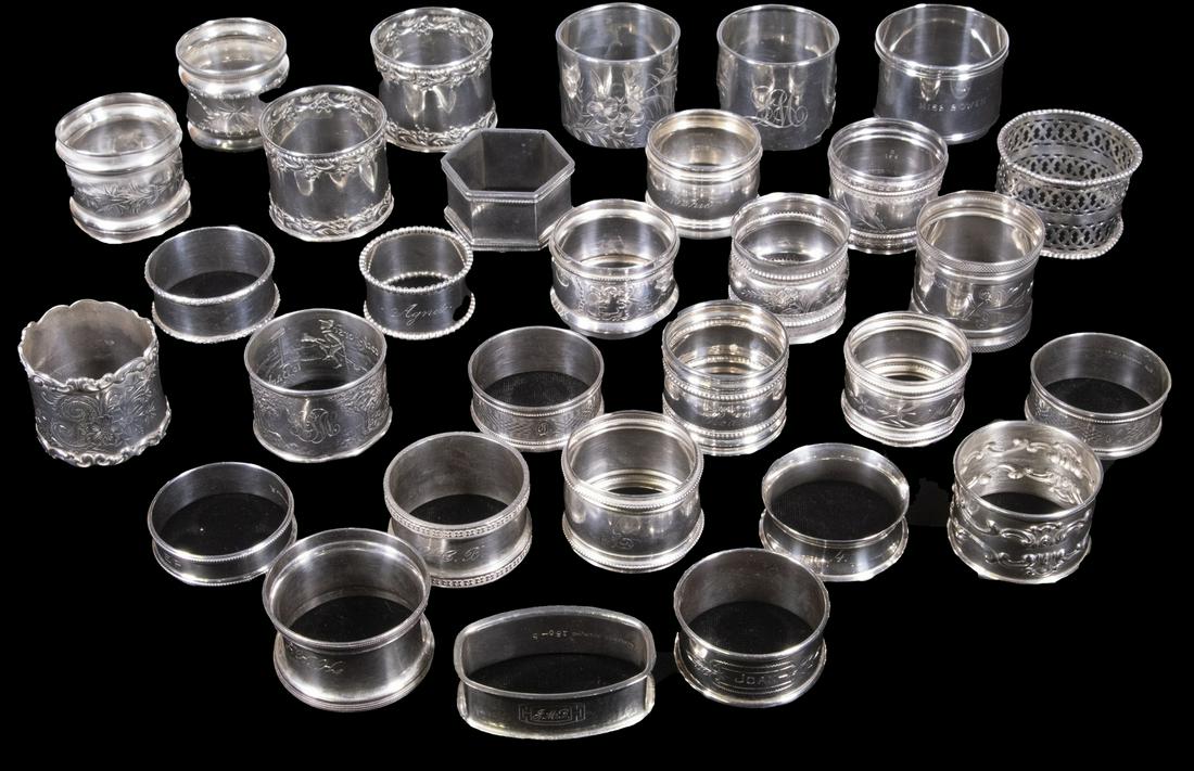STERLING SILVER NAPKIN RING COLLECTION (1 of 4)