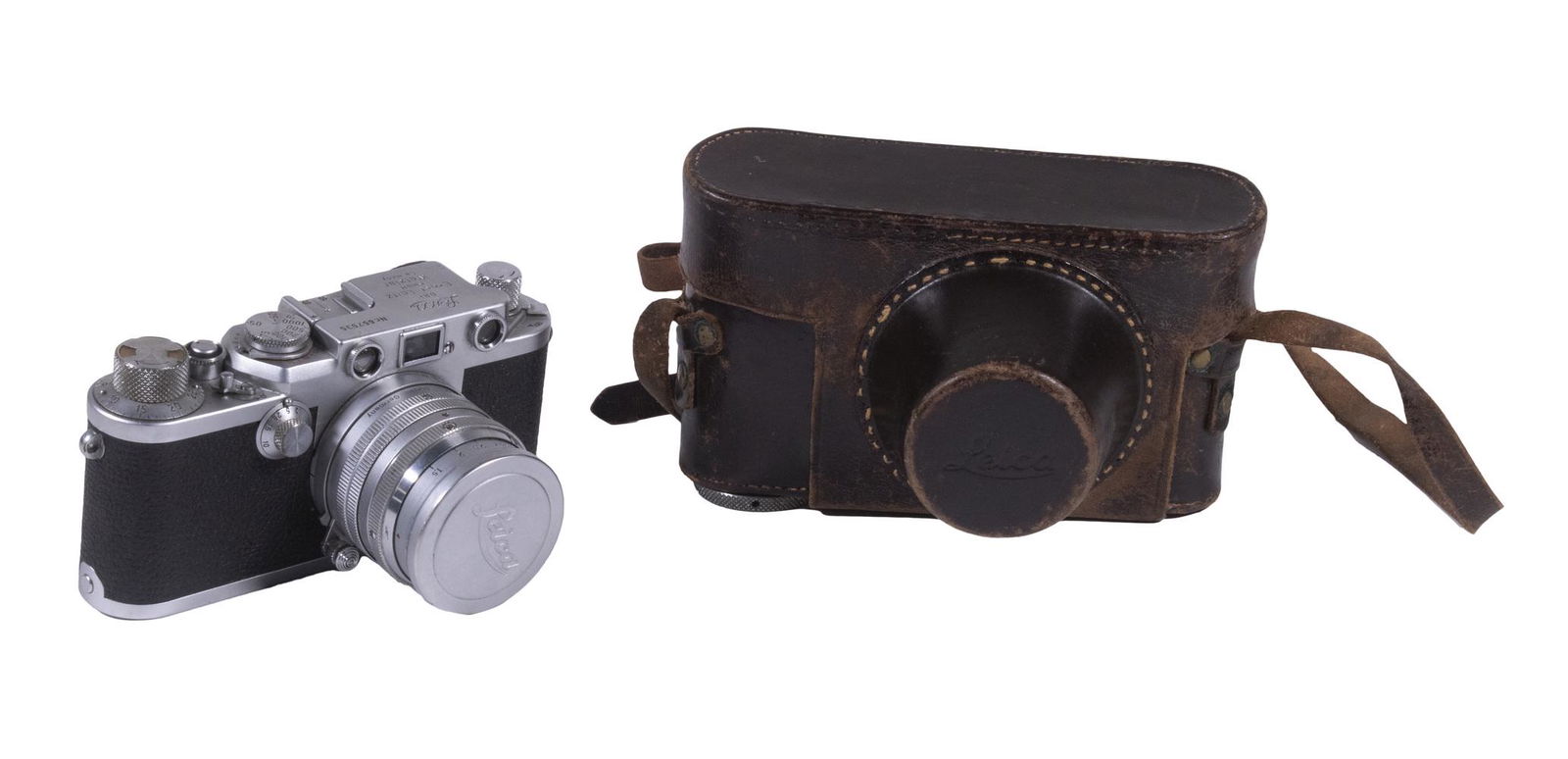 LEICA IIIF CAMERA W/SUMMARIT LENS & CASE (1 of 3)