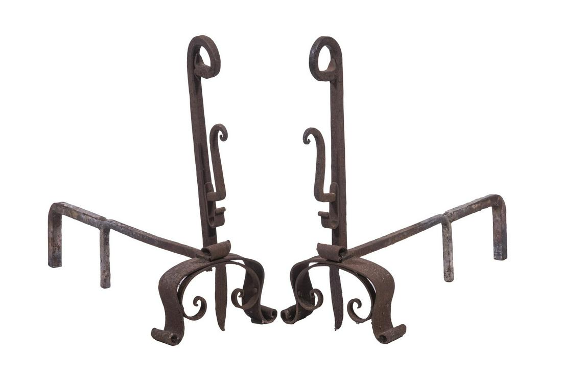 PR ARTS & CRAFTS ANDIRONS (1 of 2)