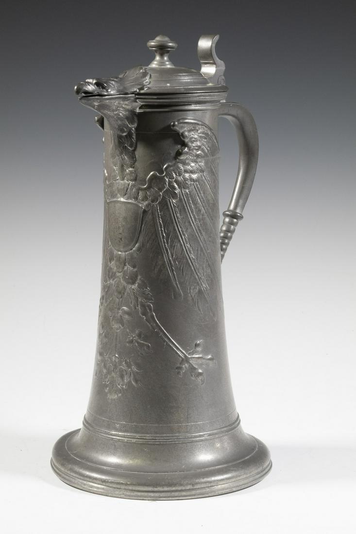 KAYSERZINN GERMAN PEWTER STEIN WITH EAGLE #4015 (1 of 3)