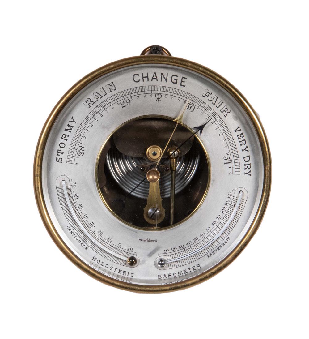 ENGLISH MADE ANEROID BAROMETER (1 of 2)