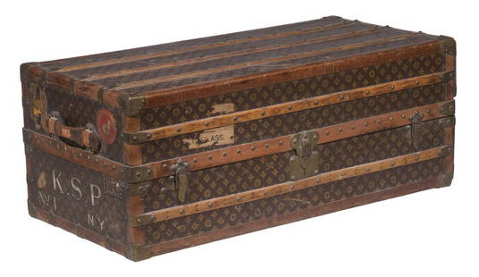 EARLY LOUIS VUITTON TRUNK  Thomaston Place Auction Galleries