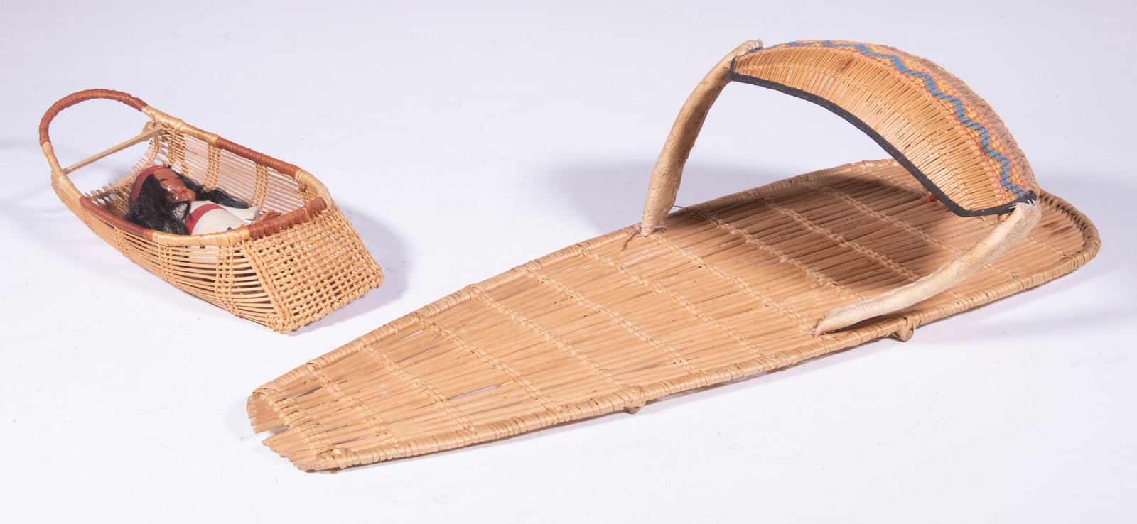 (2) DOLL-SIZED NATIVE AMERICAN CRADLEBOARDS (1 of 2)