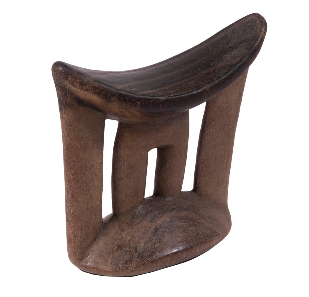 AFRICAN WOODEN HEADREST (1 of 2)