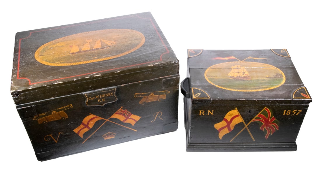 PAINTED SEA CHESTS (1 of 3)