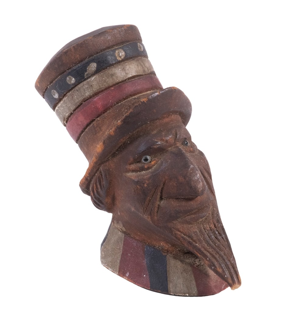 FOLK ART UNCLE SAM PIPE HEAD (1 of 3)