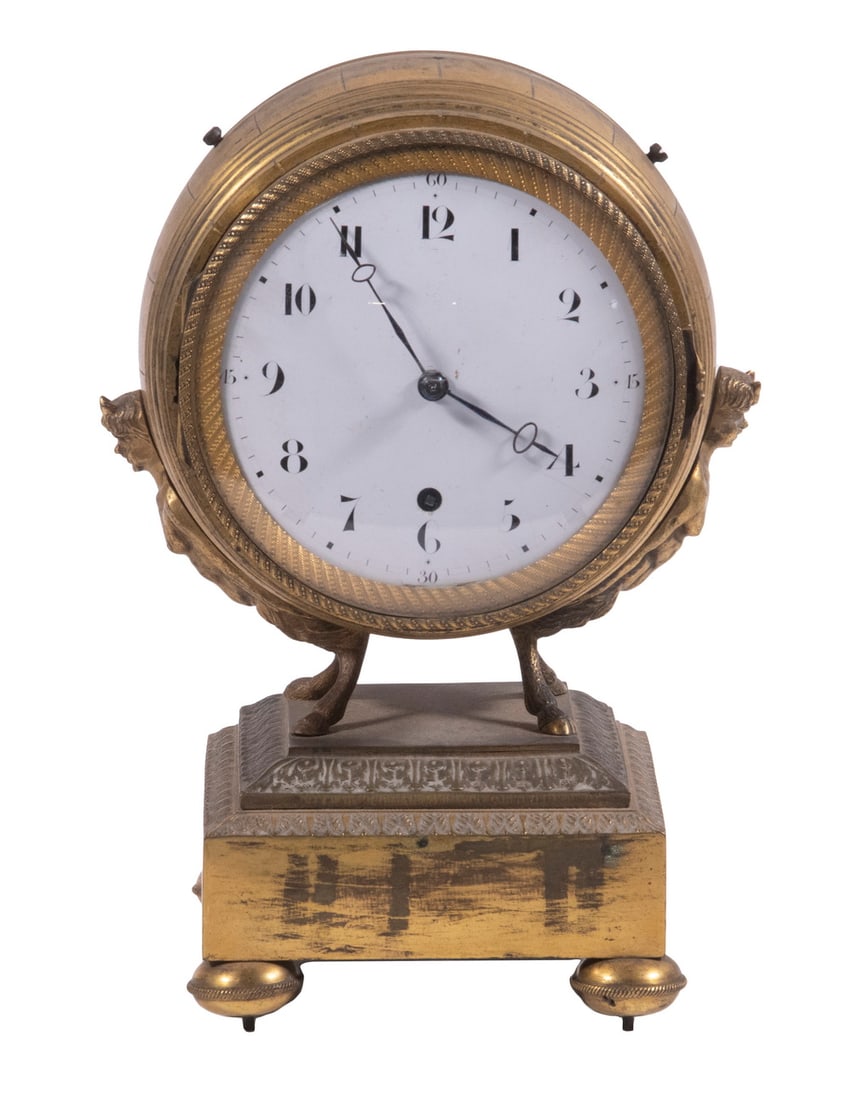 FRENCH BRONZE MANTEL CLOCK (1 of 3)