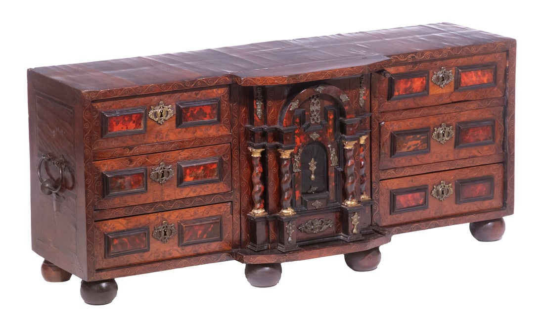 SPANISH BAROQUE TORTOISESHELL INLAID CABINET (1 of 7)