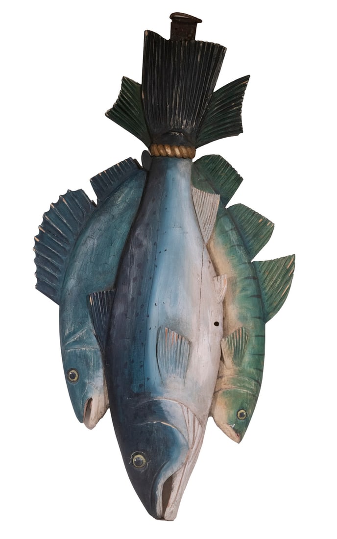 TRIPLE FISH TRADE SIGN (1 of 2)