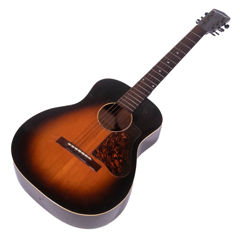 KALAMAZOO SUNBURST GUITAR KG-11 WITH CASE (1 of 6)