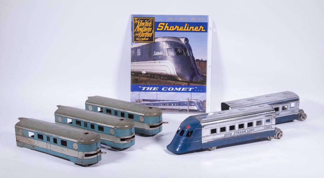 Vintage Toy Train Cars & Shoreliner Magazine "the Comet" Auction