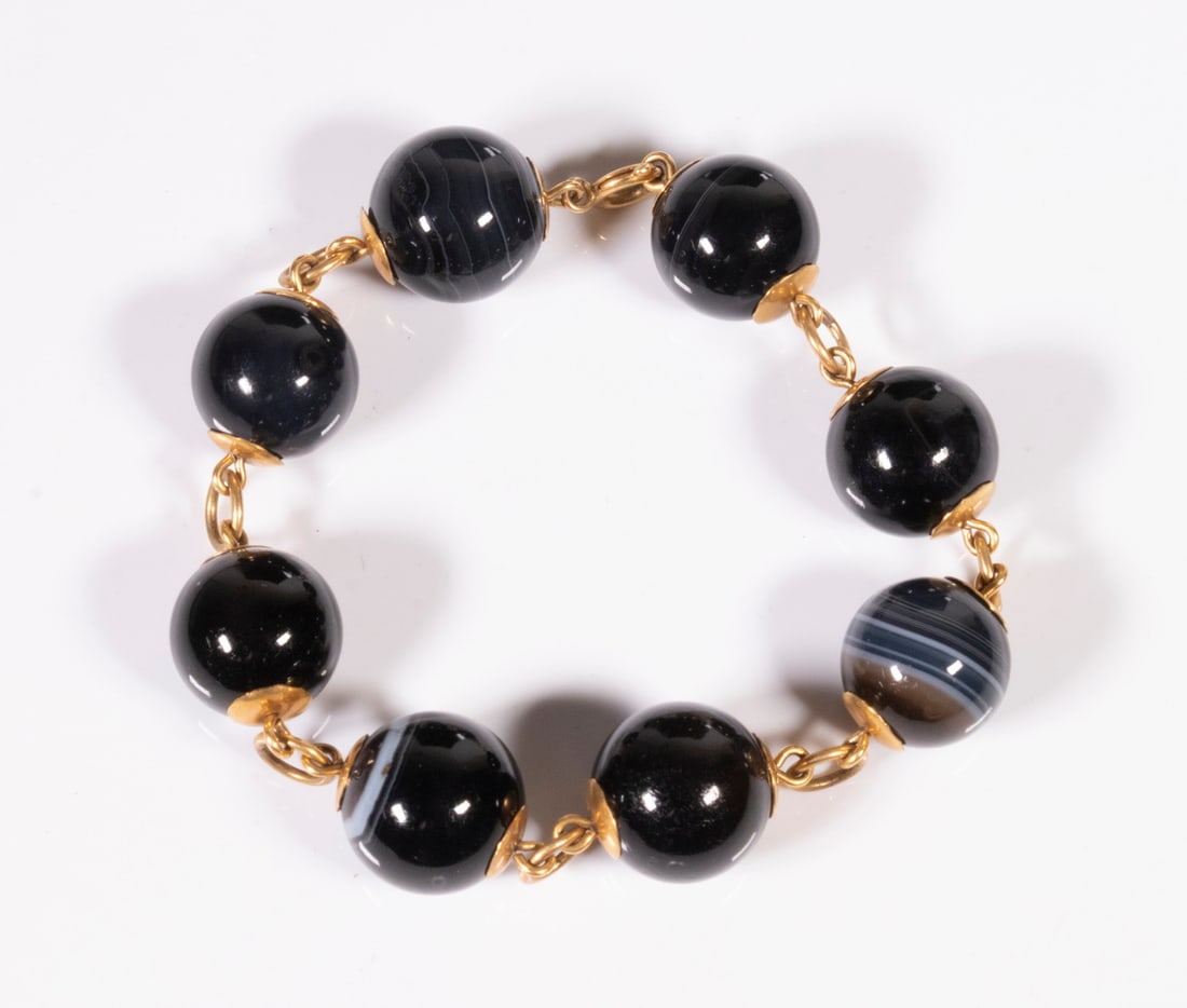 AGATE BEAD BRACELET (1 of 3)