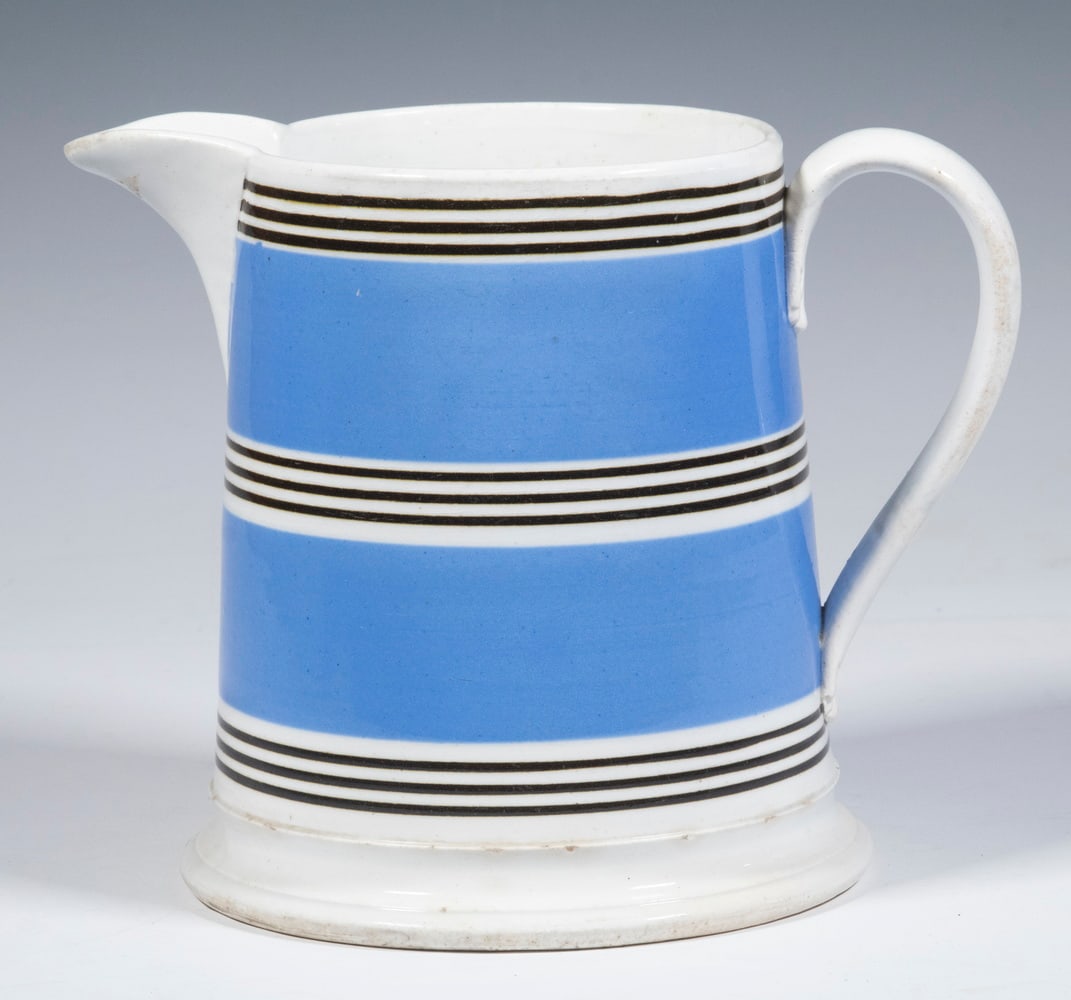 MOCHA WARE STRIPED PITCHER (1 of 2)
