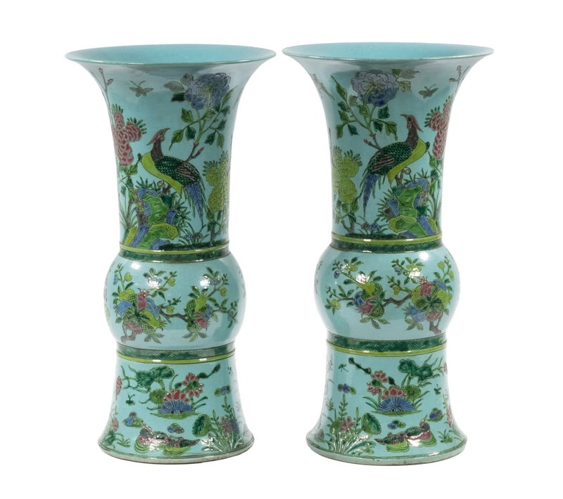 PR CHINESE FAHUA GU VASES (1 of 5)