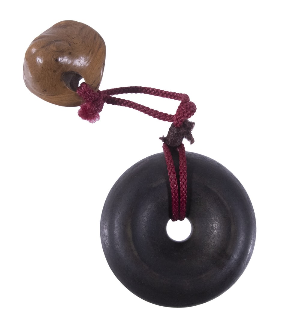 19TH C. JAPANESE BRONZE RING BELL (1 of 2)