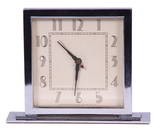 HERMAN MILLER CHROME ART DECO DESK CLOCK