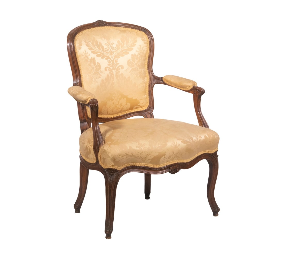 FRENCH UPHOLSTERED ARMCHAIR (1 of 3)