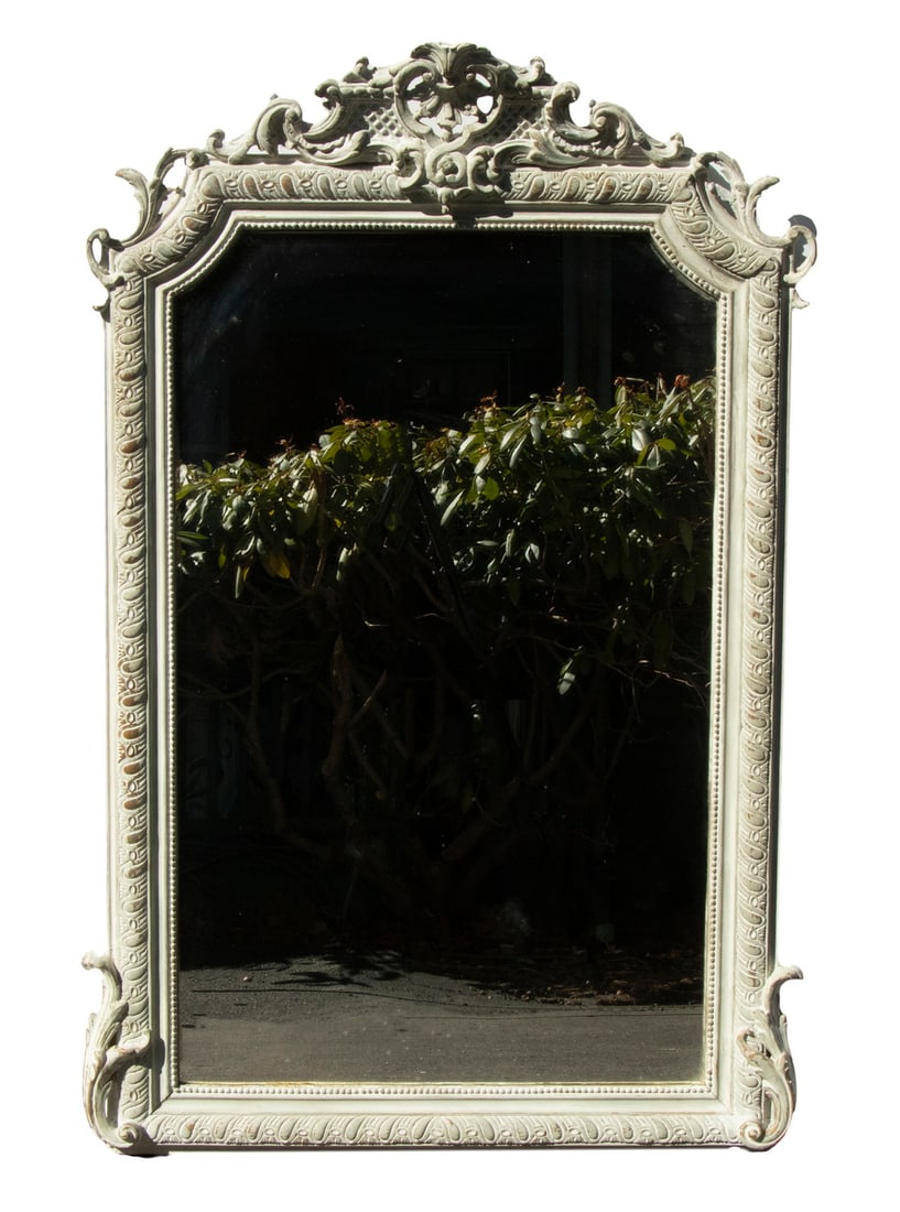 CARVED AND PAINTED MIRROR (1 of 2)