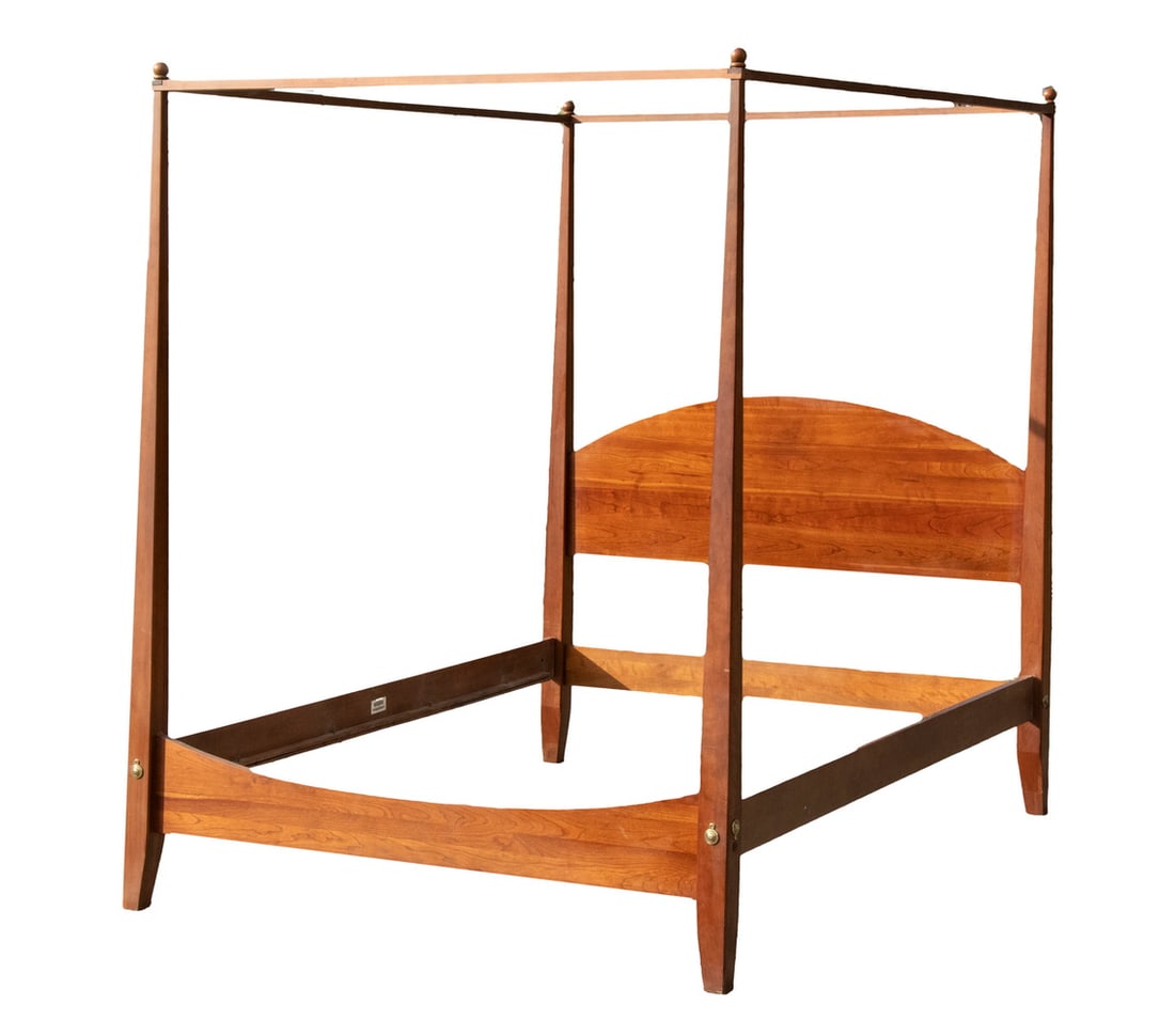 Ethan Allen Pencil Post Canopy Bed Auction