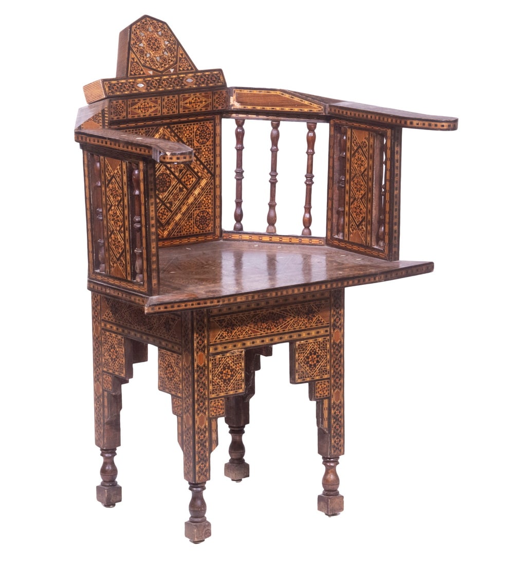 SYRIAN INLAID ARMCHAIR (1 of 5)
