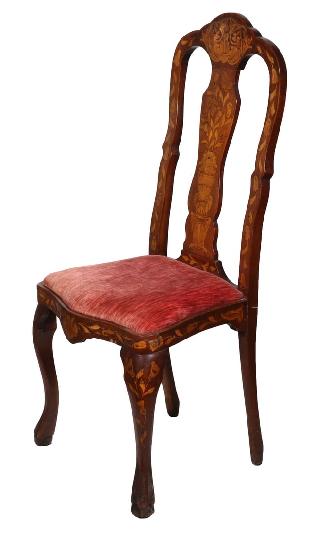 DUTCH MARQUETRY SIDE CHAIR (1 of 4)