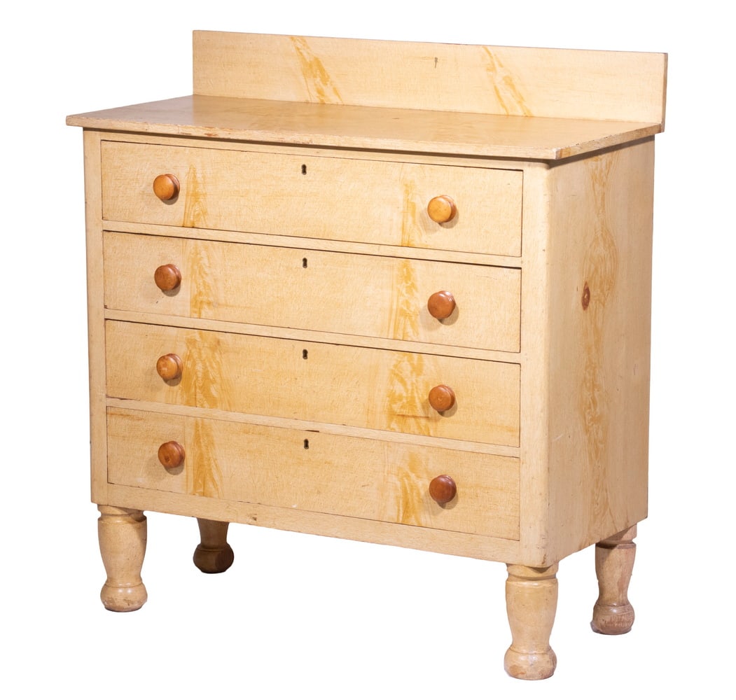 PAINTED PINE CHEST (1 of 4)