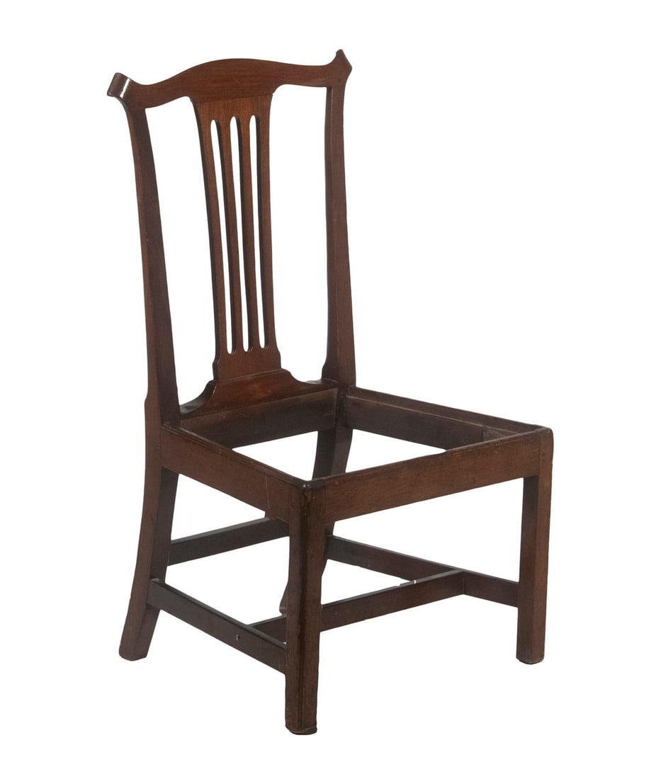 EARLY MAHOGANY DINING CHAIR (1 of 3)