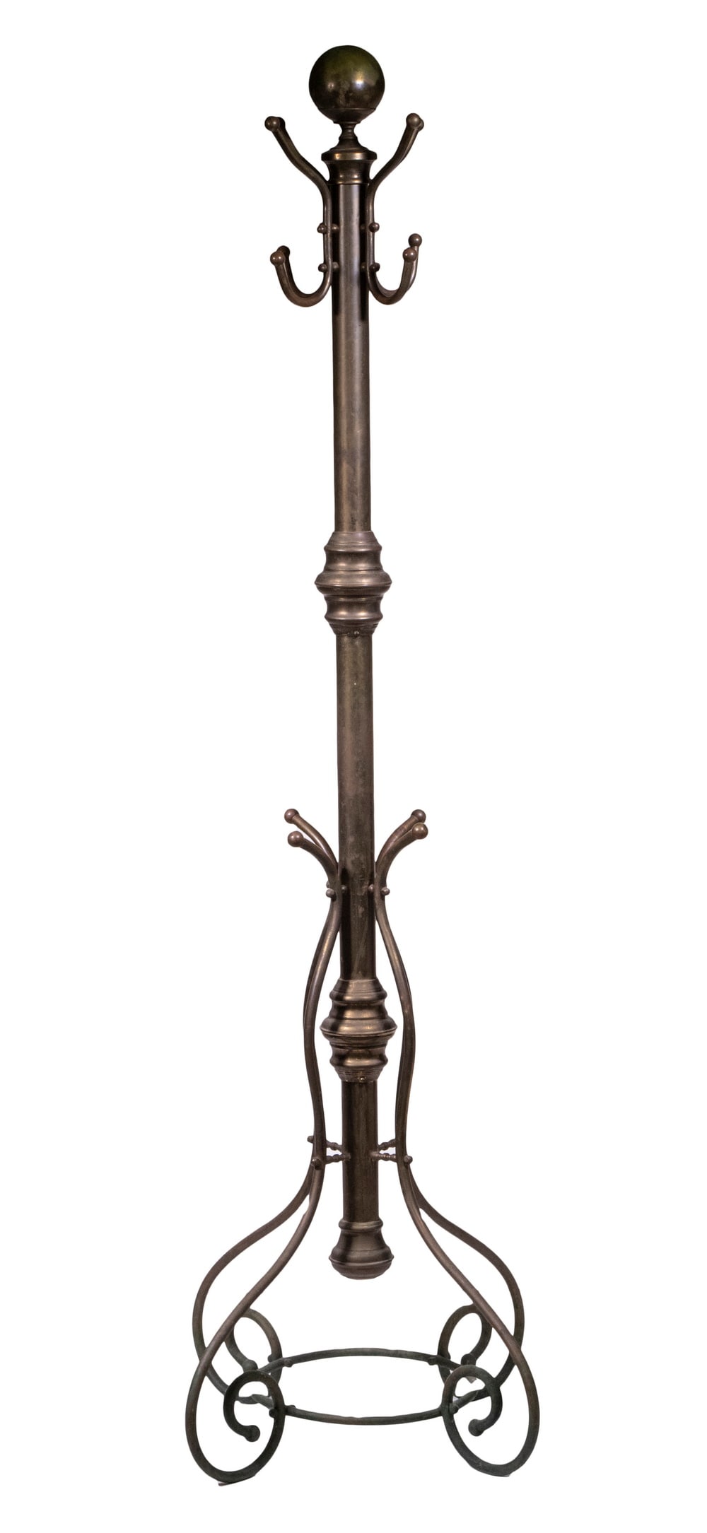 VINTAGE BRASS COAT STAND (1 of 1)