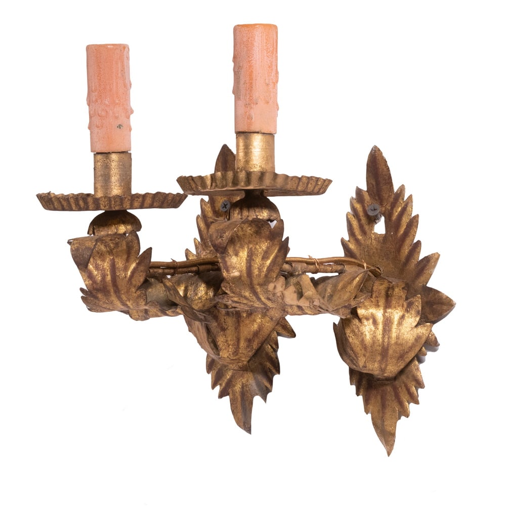 PR GOLD LEAF ELECTRIC SCONCES (1 of 2)