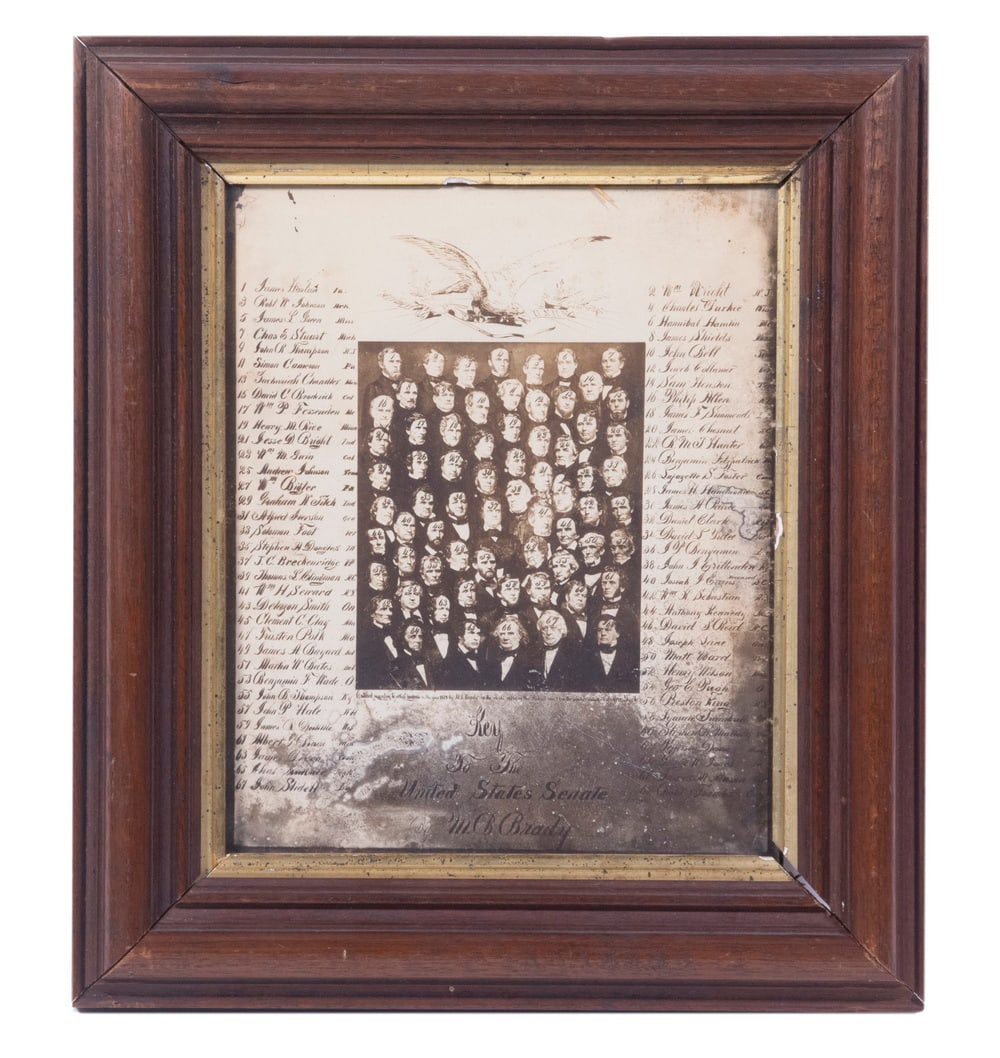 BRADY PHOTO OF US SENATE JUST BEFORE THE CIVIL WAR US SENATORS (1 of 5)