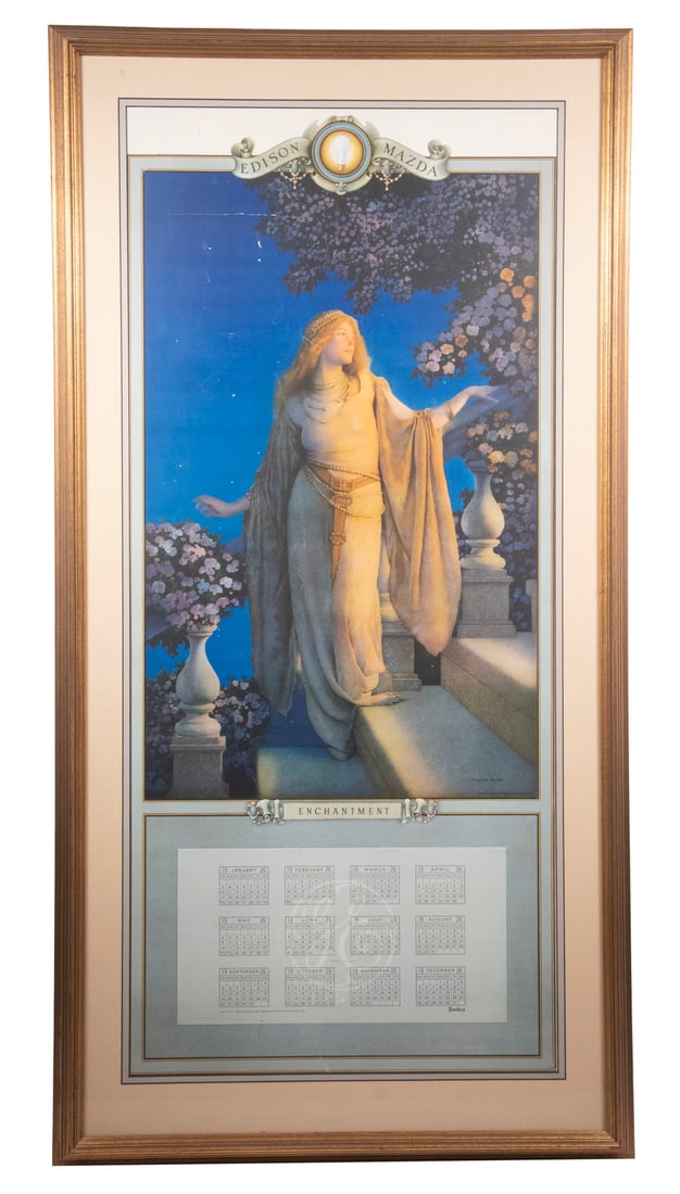 1926 ADVERTISING CALENDAR BY MAXFIELD PARRISH (NH, 1870-1966) (1 of 2)