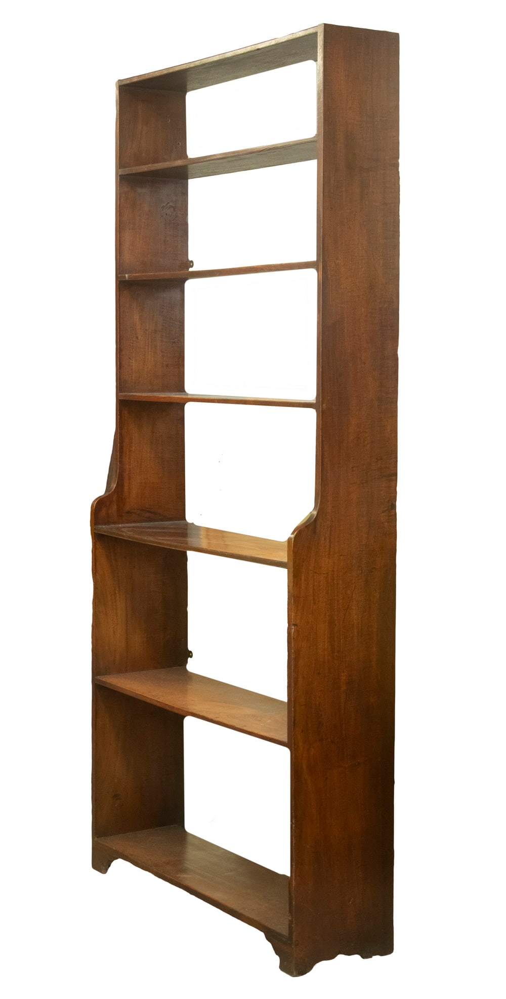 MAHOGANY OPEN SHELF BOOKCASE (1 of 1)
