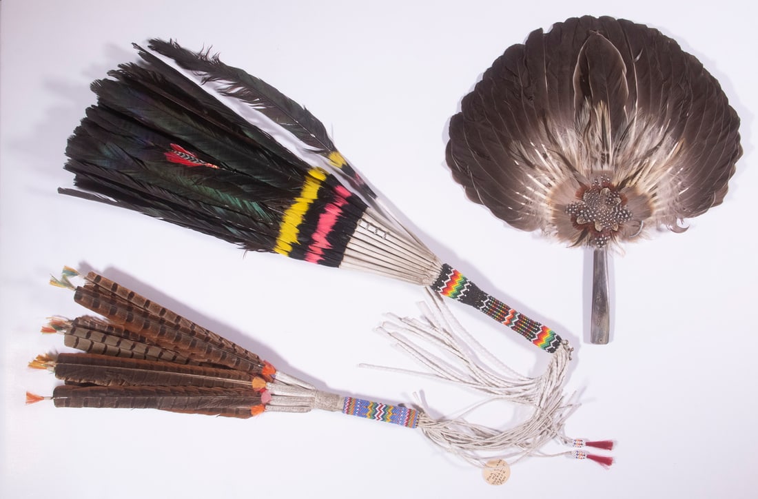 NATIVE AMERICAN FEATHER FANS (1 of 2)