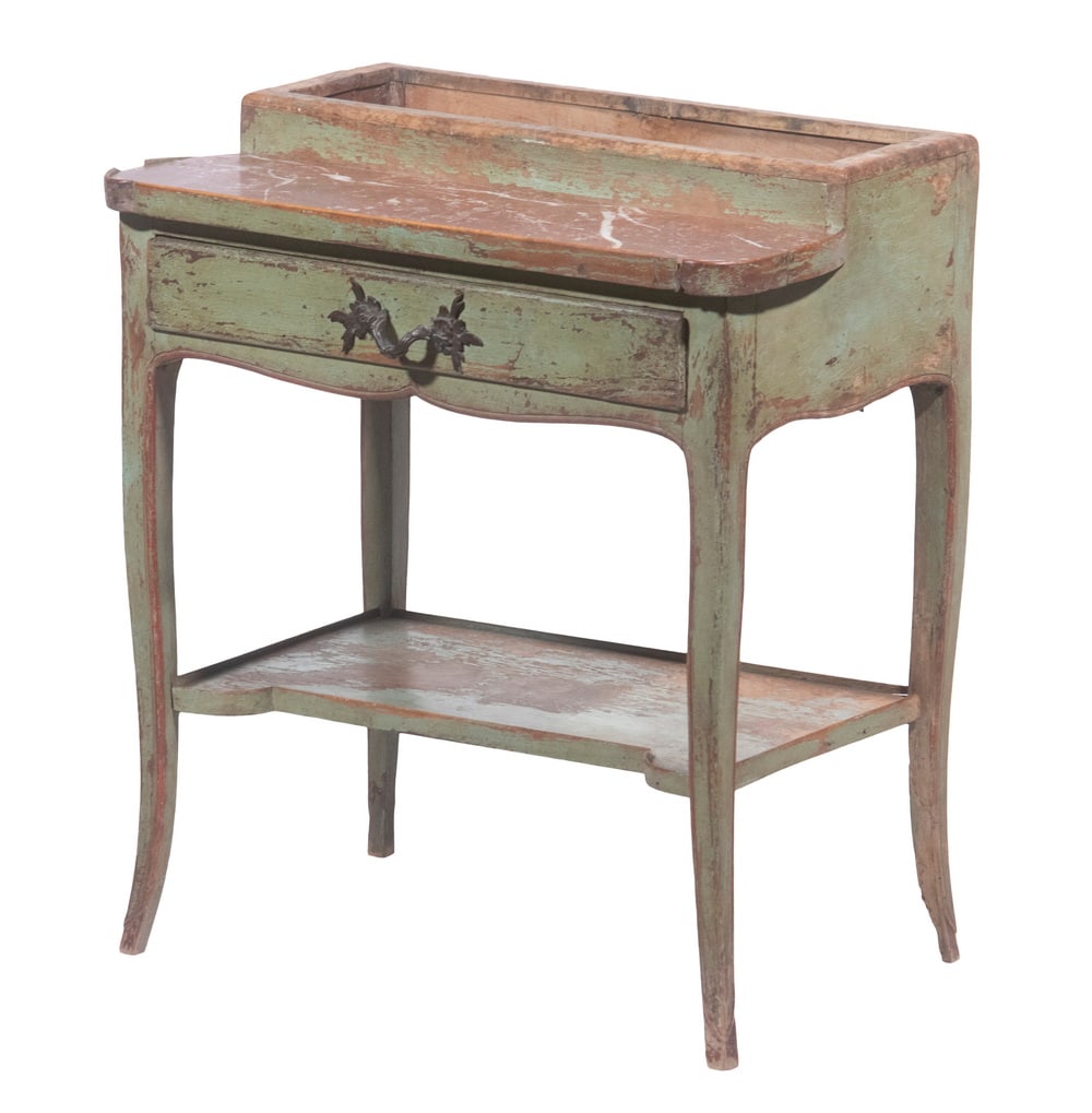 FRENCH PROVINCIAL LOUIS XV STYLE PAINTED ATRIUM POTTING STAND (1 of 4)