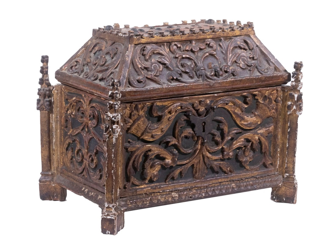 ITALIAN ROCOCO CARVED BOX (1 of 5)