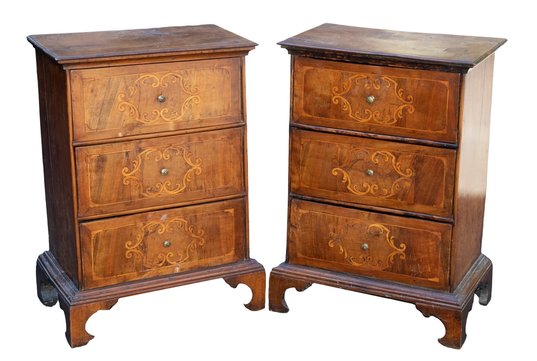 PR ITALIAN INLAID WALNUT CABINETS (1 of 3)