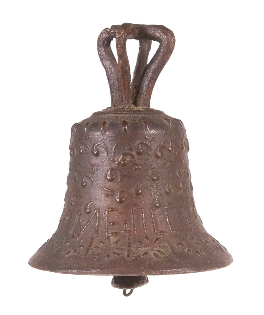 EARLY 19TH C SMALL BRONZE BELL (1 of 4)