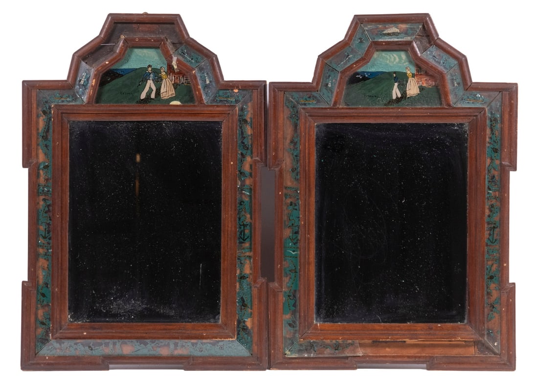 PAIR OF WALLACE NUTTING COURTING MIRRORS (1 of 5)