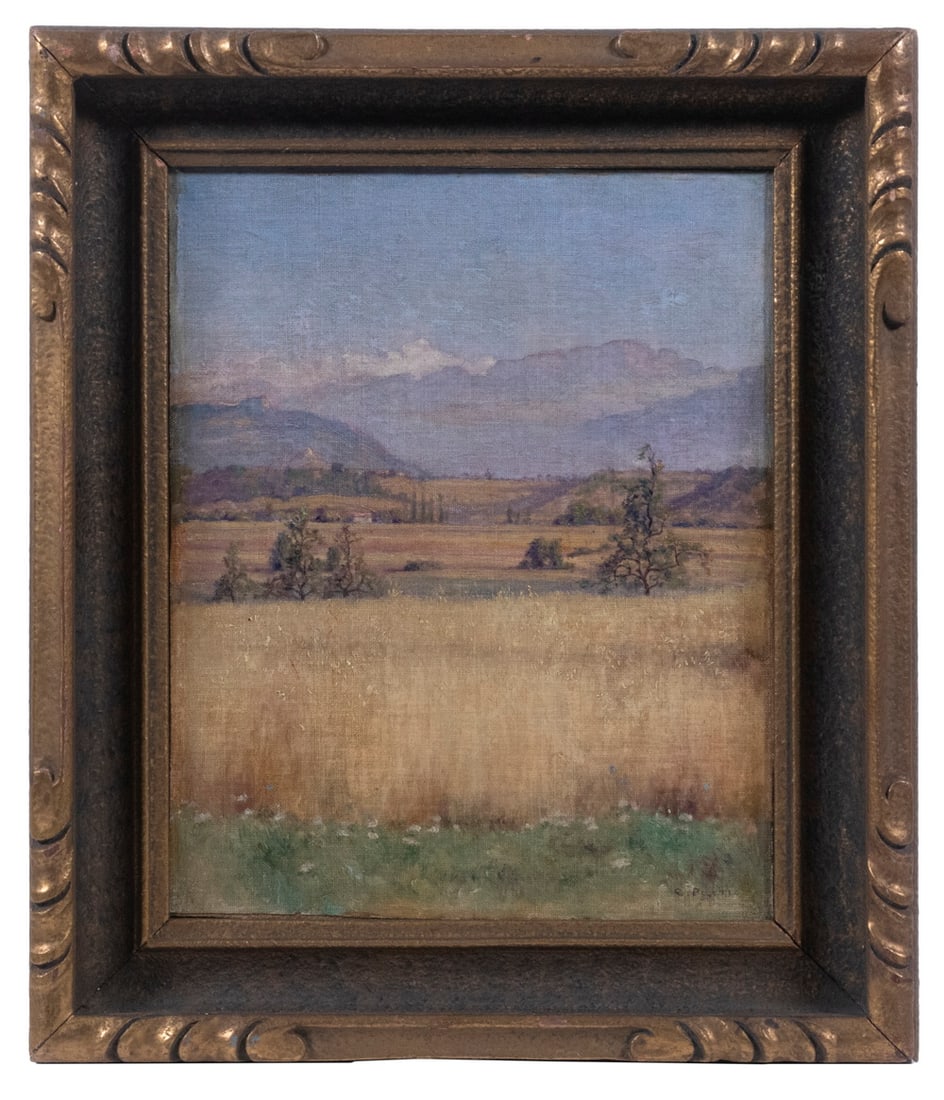 PROBABLE CALIFORNIA PAINTING, ILLEGIBLY SIGNED, CIRCA 1930 (1 of 4)