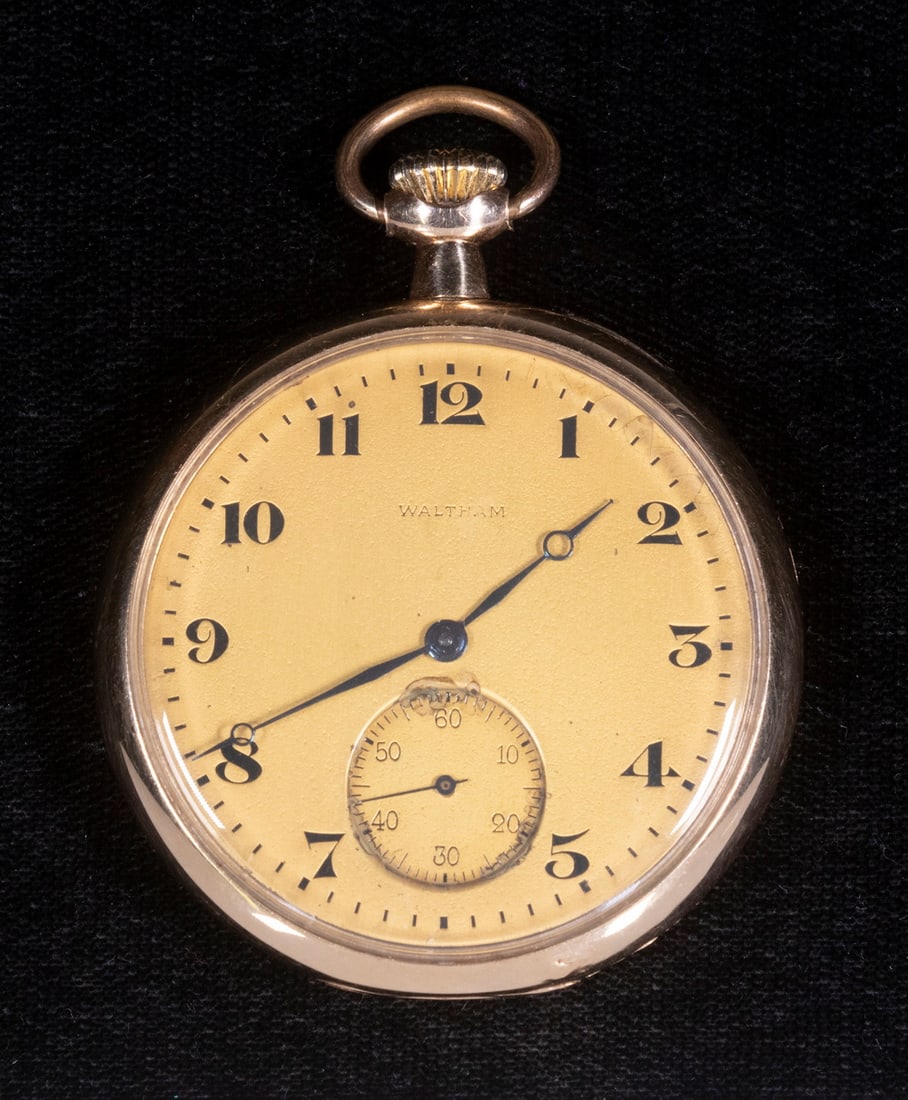 14K GOLD WALTHAM POCKET WATCH (1 of 5)