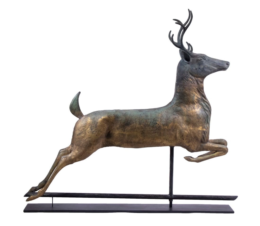FULL BLOWN STAG WEATHERVANE (1 of 3)