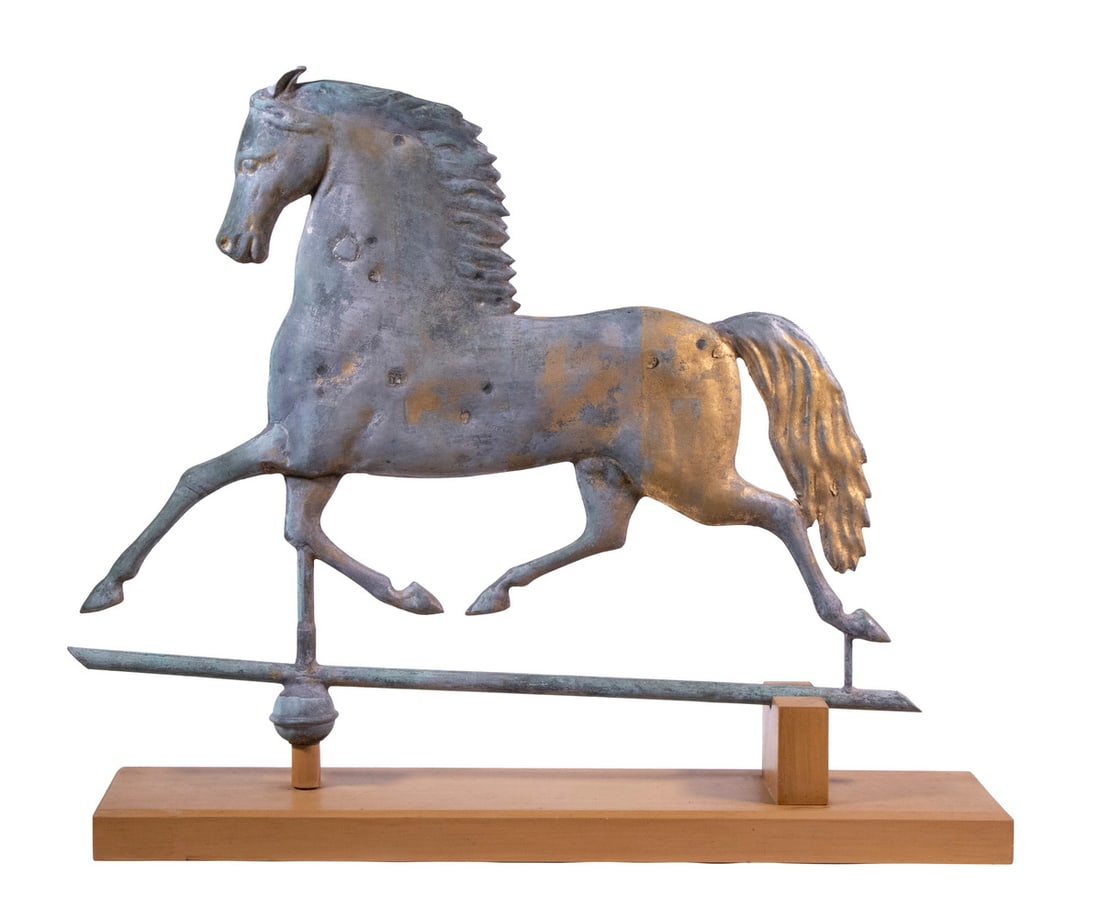 'BLACK HAWK' TROTTING HORSE WEATHERVANE (1 of 3)